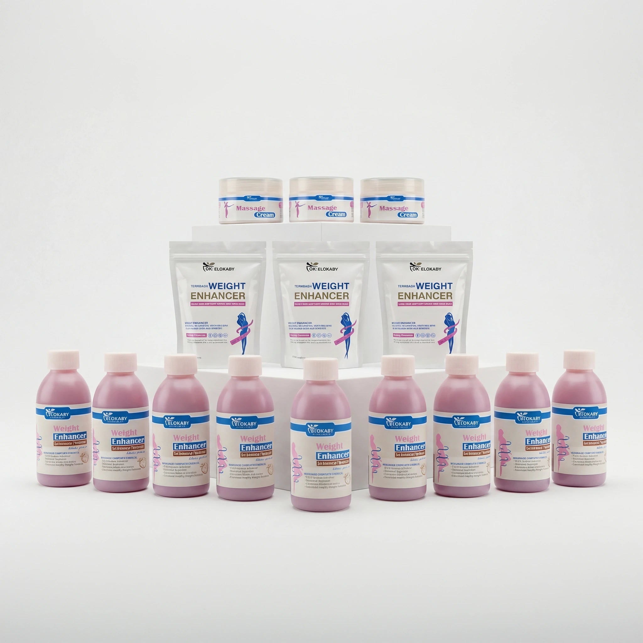 مجموعة علاج النحافة وزيادة الوزن (تكفي 3 شهور)